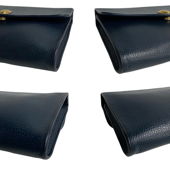 CHRISTIAN DIOR Blue Leather Pochette Shoulder Bag - Picture 7 of 9